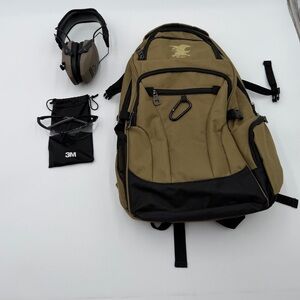 NRA tactical backpack / Eyewear safety glasses /Razor Protection Earmuffs